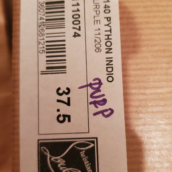 Indigo python Louboutin - Picture 4 of 4